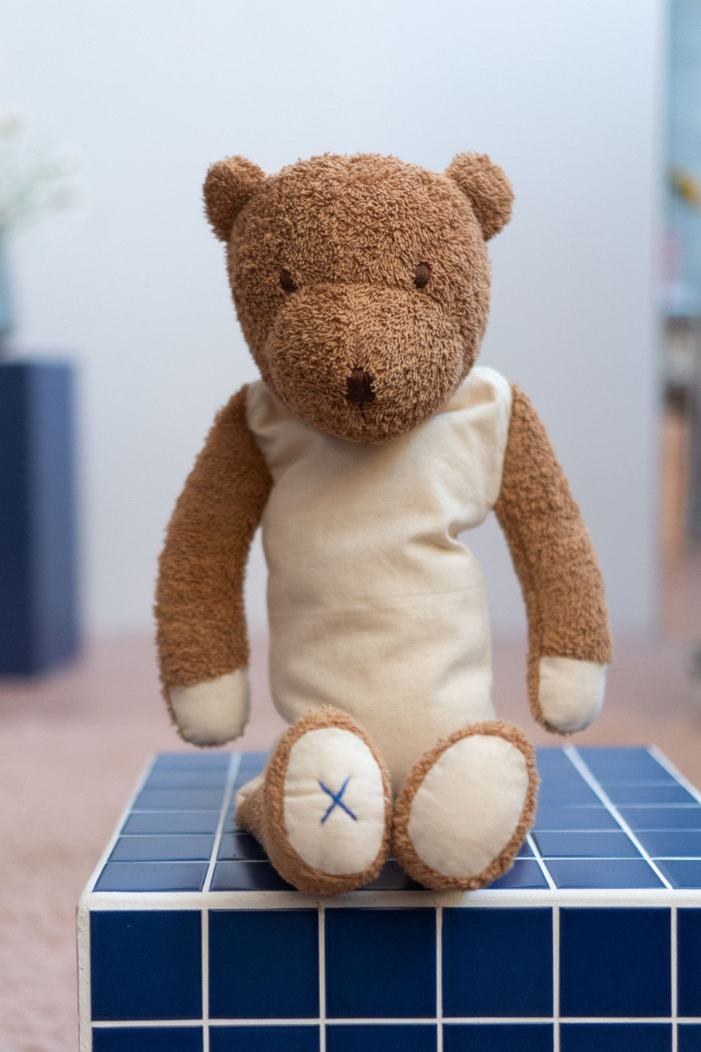 Heatable and Coolable Cuddly Brown Bear